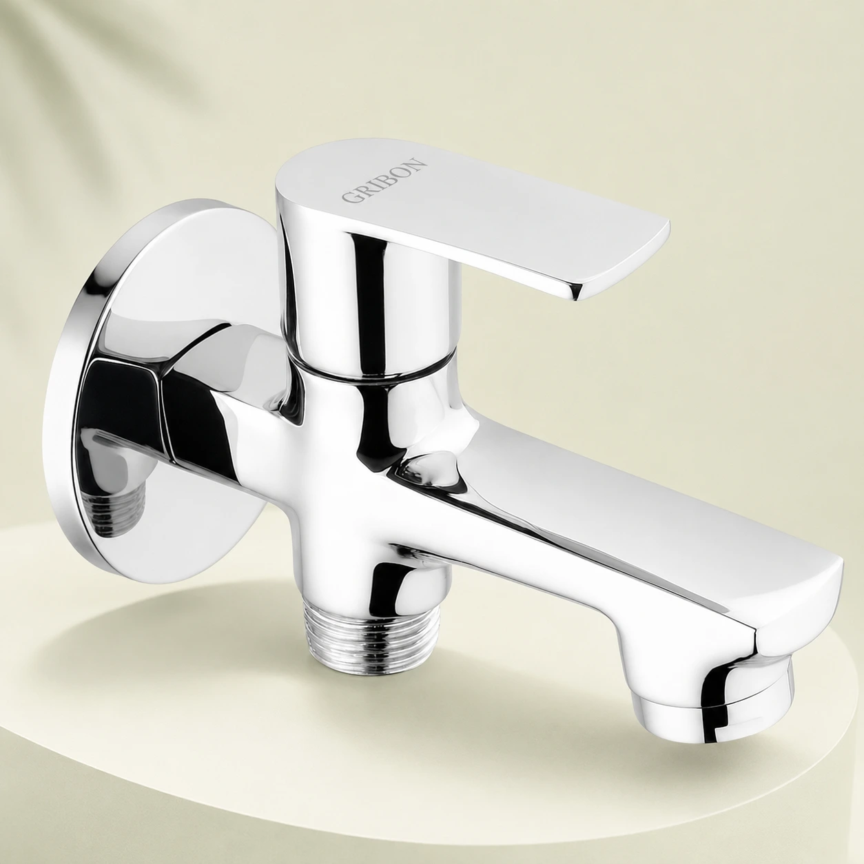 Brass Viber 2-in-1 Bib Cock W/ Flange - GribonHome