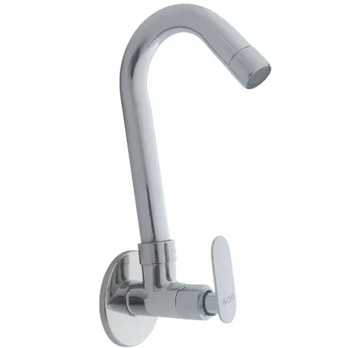 Brass Delta Sink Cock W/ Flange - GribonHome