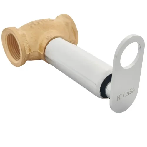 Brass Oreo Concealed Stop Cock W/ Flange - GribonHome