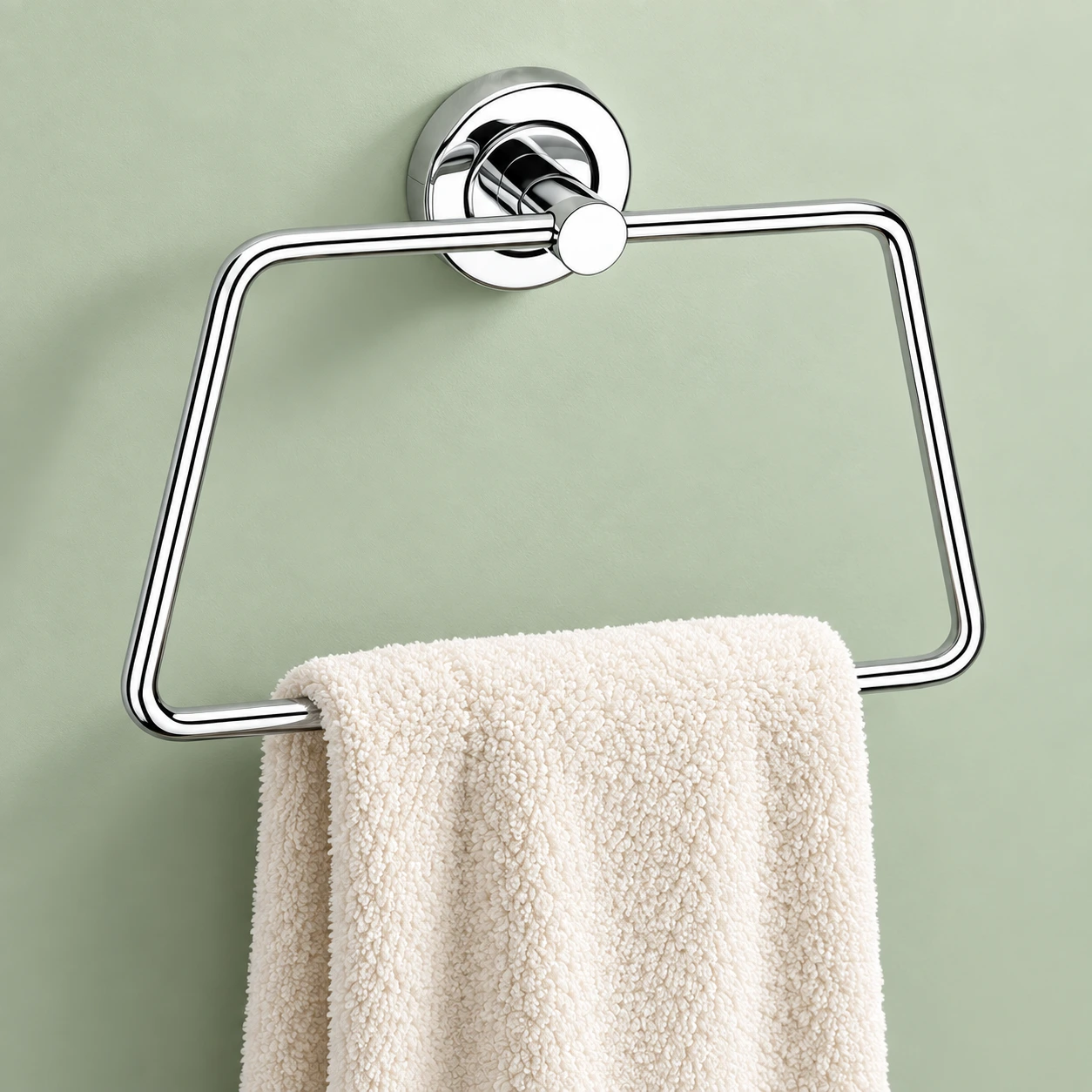 SS202 Half Square Napkin Ring Standard - GribonHome