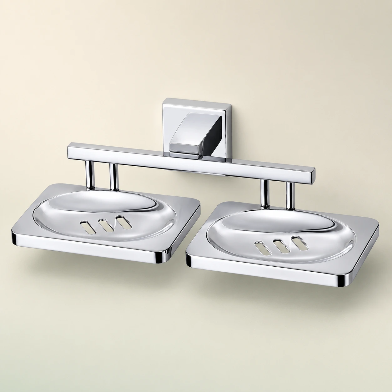SS304 Metrix Double Soap Dish Premium - GribonHome