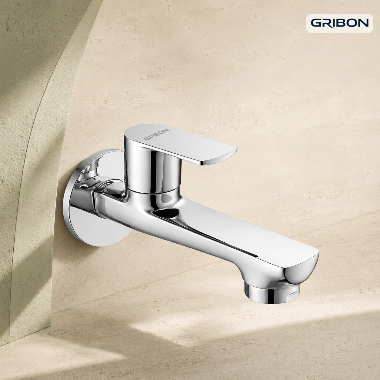 Brass Viber Bib Cock W/ Flange - GribonHome