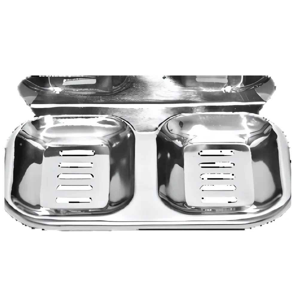 SS202 Double Soap Dish Standard - GribonHome
