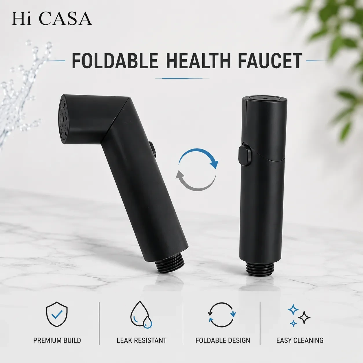 ABS Jet Liner Health Faucet with 1 M Shower Tube - GribonHome