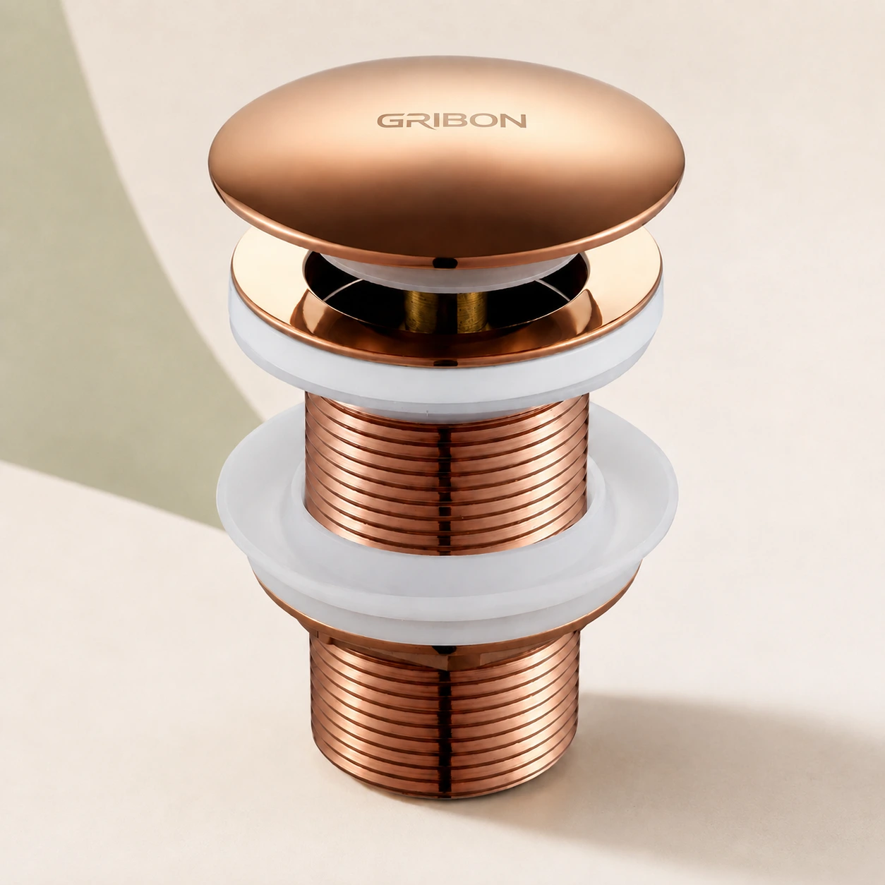 SS 5" Pop Up Waste Coupling Rose Gold - GribonHome