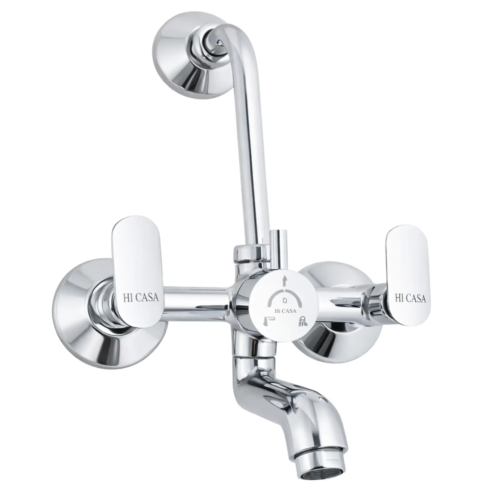 Brass Delta Wall Mixer - GribonHome