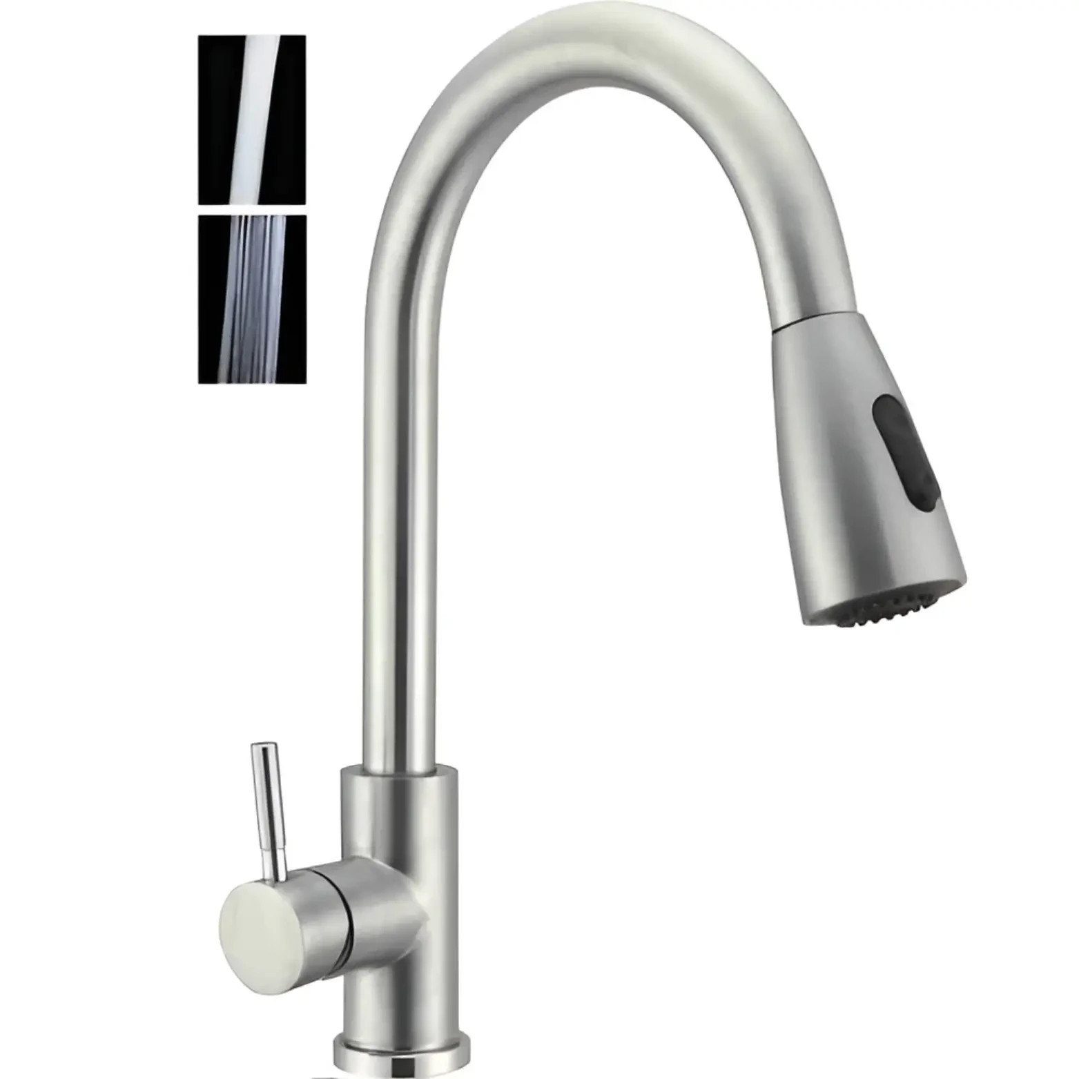 Imported Pull-out Basin Mixer Grey - GribonHome