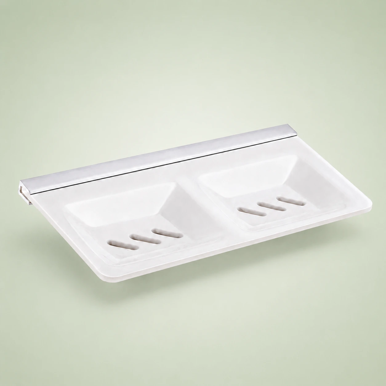 Acrylic Double Soap Dish - GribonHome