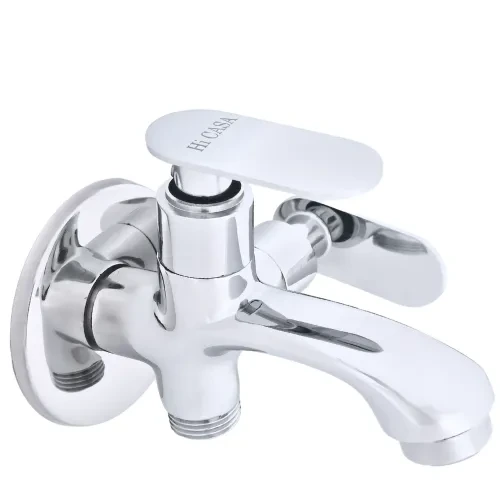 Brass Delta 2-in-1 Bib Cock W/ Flange - GribonHome
