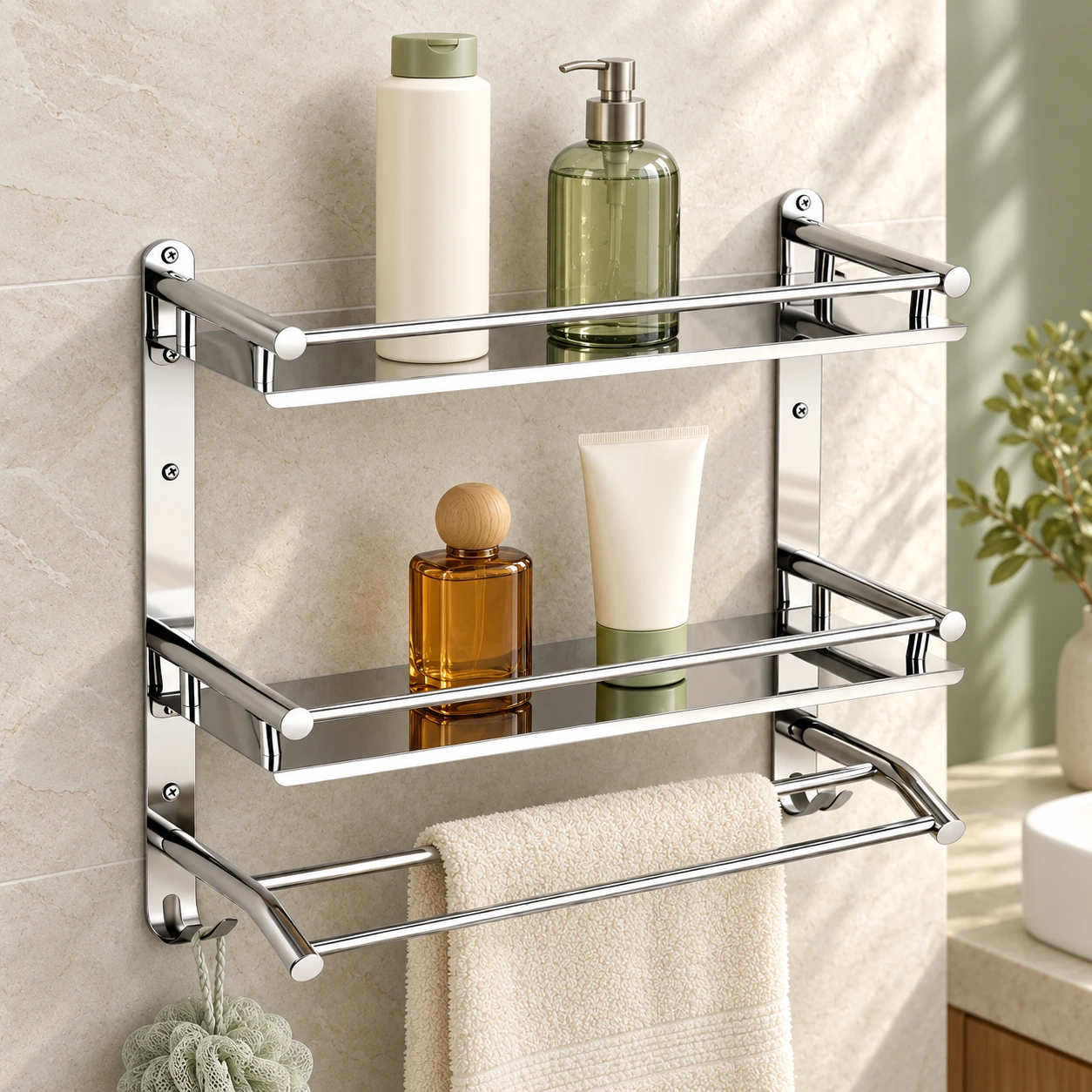 SS202 Double Shelf - GribonHome